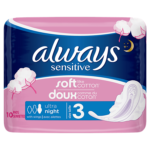 Always Sensitive Night Pads 10pck