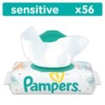 Pampers Sensitive Baby Wipes 56 Pack
