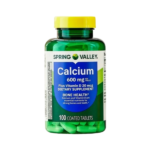 Spring Valley Calcium plus Vitamin D Coated 600mg 100 Tablets