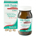 HealthAid Milk Thistle Complex + Amino Acids & Dandelion - 60 Tablets