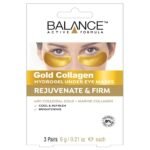 BALANCE ACTIVE FORMULA Gold Collagen Hydrogel Under Eye Mask 3 x 6g
