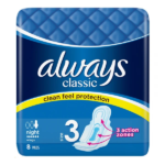 Always Classic Night 3 Sanitary 8 Pads