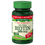 Nature's Truth Ultra Biotin 5,000mcg Natural Berry Flavor78 Tabs
