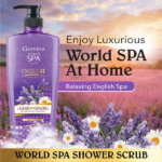 GINVERA World Spa Lavender & Chamomile English Shower Scrub 750ml - Image 2