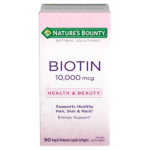 Nature's Bounty Biotin 10,000mcg 90 Softgels