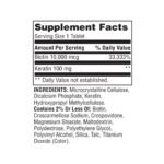 Spring Valley Extra Strength Biotin Plus Keratin 10,000mcg 60 Tablets - Image 4