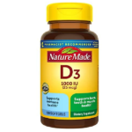 Nature Made Vitamin D3 Vitamin D 1000 IU 25mcg 100 Tablets