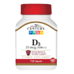 21st Century 25mcg (1000 IU) 100 Tablets