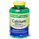 Spring Valley Calcium & Vitamin D3 Mineral Supplements Unflavored 250 Tablets