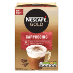 Nescafe Gold Cappuccino Coffee Instant coffee 8 Sachets 124g
