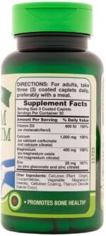Nature's Truth Calcium Magnesium Zinc 90 Tablets - Image 3