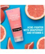 Neutrogena Oil-Free Acne Wash Pink Grapefruit Foaming Scrub 198ml - Image 3
