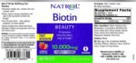 Natrol Biotin Fast Dissolve 10,000mcg 60 Tablets - Image 2