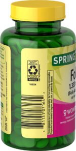 Spring Valley Folate - Folic Acid  800mcg 400 Tablets - Image 2