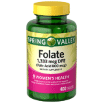 Spring Valley Folate - Folic Acid  800mcg 400 Tablets