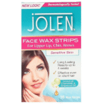 Jolen Face Wax Strips For Upper, Lip, Chin, Brows For Sensitive Skin 16's