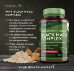 Nutravita Black Maca Root Complex 5000mg 180 Vegan Capsules - Image 2