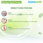 Mamaearth bye bye dark circles eye cream with cucumber & peptides for dark circles 20ml - Image 2