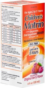 Children's Motrin Oral Suspension Medicine for Kids 100mg Ibuprofen - Image 3