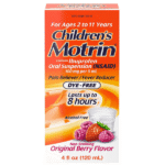 Children's Motrin Oral Suspension Medicine for Kids 100mg Ibuprofen