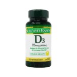 Nature's Bounty Vitamin D3 (1000IU) 25mcg 120 Softgels