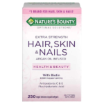Nature's Bounty Hair Skin Nails 250 Softgels - Image 2