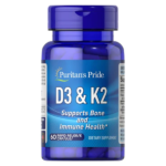 Puritan’s Pride D3 & K2 60 Capsules