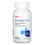 GNC Vitamin D-3 5000 IU - 180 TABLETS