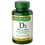Nature's Bounty Vitamin D3 50mcg 240 Softgels