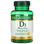 Nature's Bounty D3 25mcg  250Softgels