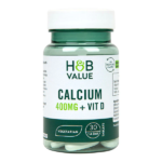 H&B Value Calcium 400mg + Vitamin D 30 Tablets