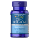 Puritan's Pride Zinc for Acne Skin Formula 100 Tablets