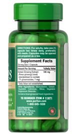 Puritan's Pride Korean Ginseng Standardized 100mg - Image 3