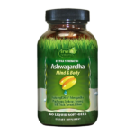 Irwin Naturals Extra Strength Ashwagandha Adaptogenic Mind and Body 60 Liquid Softgels
