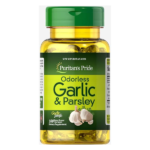 Puritan's Pride Garlic and Parsley Odorless 100 Softgels