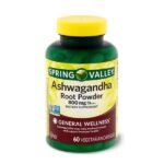Spring Valley Ashwagandha Root Powder 800mg 60 Vegetarian Capsules