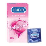 Durex Extra Thin Bubblegun 10 Condoms