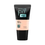 Maybelline New York Fit Me Matte+Poreless Liquid Foundation Tube 115 Ivory