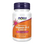 Now Food Vitamin D-3 5000 IU 120 Softgels