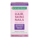 Nature’s Bounty Extra Strength Hair Skin & Nails 5000mcg of Biotin 150 Softgels