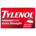 Tylenol Extra Strength 500 mg Acetaminophen Pain Reliever & Fever Reducer 225 Tablets