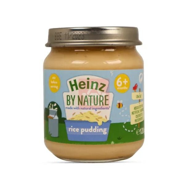 Heinz By Nature Rice Pudding Custard 6+ Months - 120g (Ireland) - Image 1