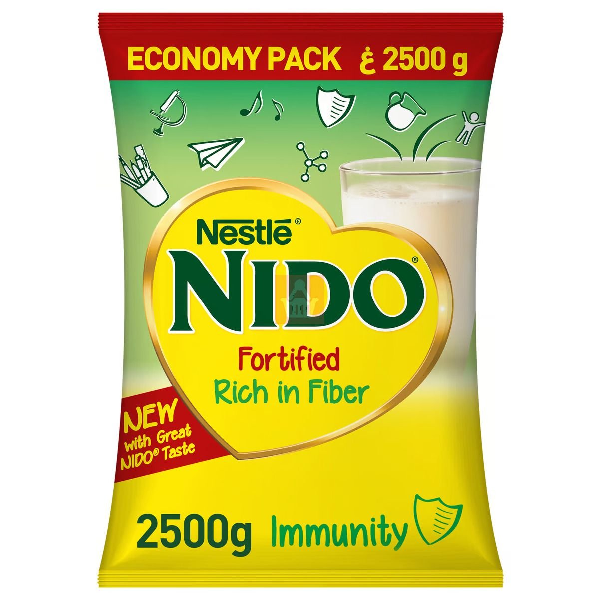 Nestle Nido Fortified Full Cream Milk Powder Pack - 2500g (UAE) - Image 1