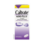 Caltrate 600 Plus Calcium + Vitamin D & Minerals 100 Tablets