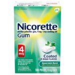 Nicorette Spearmint Burst Nicotine Gum 4mg(USA)
