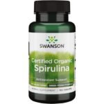 Swanson Certified Organic Spirulina 500 Milligrams 180 Tablets