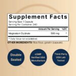 Naturebell Magnesium Glycinate 500mg 240 Capsules - Image 2