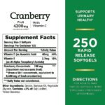 Nature’s Bounty Cranberry 4200mg 250 Softgels - Image 2