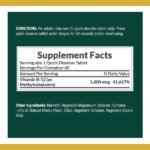 Nature’s Bounty Vitamin B-12 Methylcobalamin 1000mcg 60 Tablets - Image 2