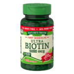 Nature’s Truth Ultra Biotin 5,000mcg Natural Berry Flavor78 Tablets